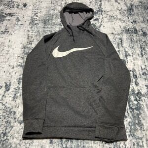 Nike Dri Fit Standard Fit Hoodie Adult Small Gray Pullover Athletic Gym